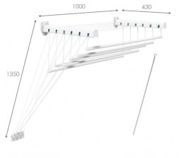 Сушилка потолочно-настенная VIOLET Сушилка потолочно-настенная "Level 100" 6м 33100
