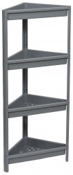 Этажерка VIOLET Этажерка VIKEA угловая 4-х ярусная (серый) 783418