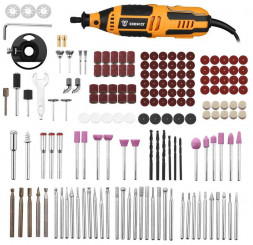 Электрический гравер DEKO DKRT200E + набор аксессуаров 175 штук 063-1416