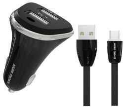 АЗУ MORE CHOICE (4627151191416) AC22a АЗУ 2USB 2.4A для Type-C Black