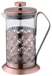 Френч-пресс &quot;МОККО&quot; нержавеющая сталь, боросиликатное стекло, медь TIMA Френч-пресс &quot;МОККО&quot; 800мл. нержавеющая сталь, боросиликатное стекло, медь FD-800