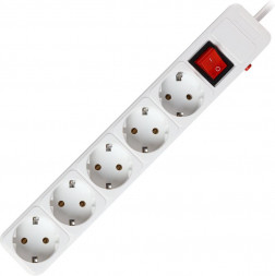 Сетевой фильтр SMARTBUY (SBSP-5-50-W) 5 гн х 5,0 м белый