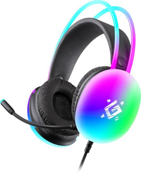 Гарнитура DEFENDER (64441) Ignis черный, RGB, провод 2 м