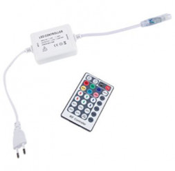 аксессуары для светильников ECOLA RF1406KSB LED STRIP 220V RGB RF CONTROLLER (IP20) 600W 2,7A для ленты 220V 14X7 IP68 с радиопультом
