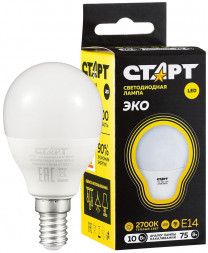 Лампа СТАРТ LEDSPHEREE14 10W 30 WS