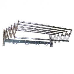 Полка для полотенец САНАКС 1055 Полка для полотенца раздвижная-гармонь нержавейка/хром