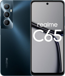 REALME Смартфон RMX3910 C65 256Gb 8Gb черный моноблок 3G 4G 2Sim 6.67 720x1600 Android 13 50Mpix 802.11 a/b/g/n/ac NFC GPS GSM900/1800 GSM1900 TouchSc