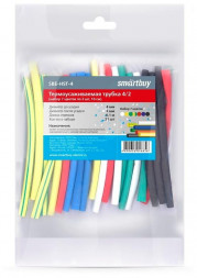 термоусадочная трубка SMARTBUY (SBE-HST-4) термоусаживаемая трубка 4/2 набор (набор 7 цветов по 3 шт, 10 см)