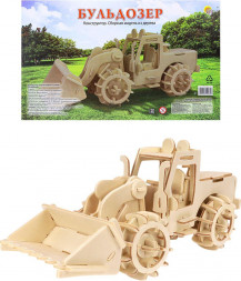 Игрушка РЫЖИЙ КОТ Сборная модель из дерева. 2 BIG БУЛЬДОЗЕР СМ-1006-А4 ПП-00136848