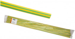 термоусадочная трубка SMARTBUY (SBE-HST-4-yg) термоусаживаемая трубка 4/2, желто-зеленая, 1 метр