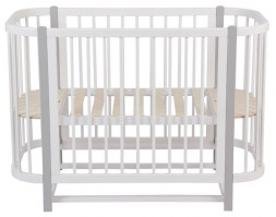 Кроватка POLINI Кроватка детская Polini kids Simple 350, белый-серый (1кор)