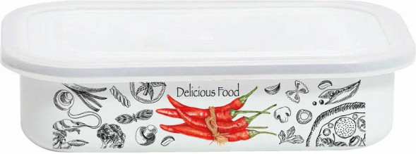 Контейнер APPETITE 2506/4 Chilli эмал прям пласт/кр 0,8л