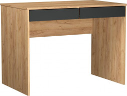 Стол письменный МЕБЕЛЬ-КОМПЛЕКС СП-06 Дуб золотой крафт/ Антрацит (1 кор.)