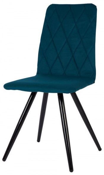 Стул обеденный POLINI Home Rio SM, темно-бирюзовый - черный (2 кор.)