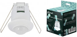 Датчик движения встраиваемый DUWI 25819 3 DDV-01 500Вт 360? (под R39) белый