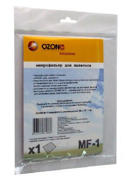 Аксессуары д/пылесосов OZONE MF-1 микрофильтр для пылесоса универсальный 255х197мм