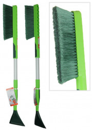 Щетка для снега LI-SA LS279 cо скребком, раздвижная (82-100см), салатово-зеленая 48333