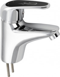 Смеситель для раковины RUSSIA-MOSCOW 2430 Смеситель на раковину с чёрной ручкой