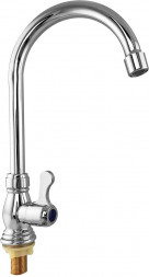 Кран на одну воду BRIMIX 673 Кран на одну воду, высокий излив, ПРЕМИУМ, металлокерамика, хромированный, из высокопрочного пластика АБС