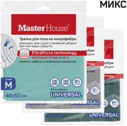 Тряпка для пола MASTER HOUSE MT 02M из микрофибры M 40x50см 60174