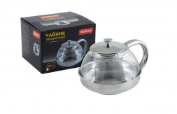 Чайник заварочный MALLONY Чайник заварочный MENTA-600, объем: 600 мл, корпус/фильтр из нерж стали (910110)