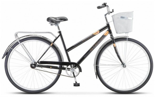 Велосипед STELS Navigator-300 Lady 28&quot; Z010 LU085342 LU091383 20&quot; Чёрный 2022 + корзина