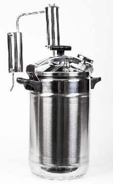 Дистиллятор УЗБИ Первач Супер-Элит Аромат 20Т, 20л, ДВОЙНОЕ КАПСУЛЬНОЕ ДНО, Самогонный аппарат (дистиллятор)