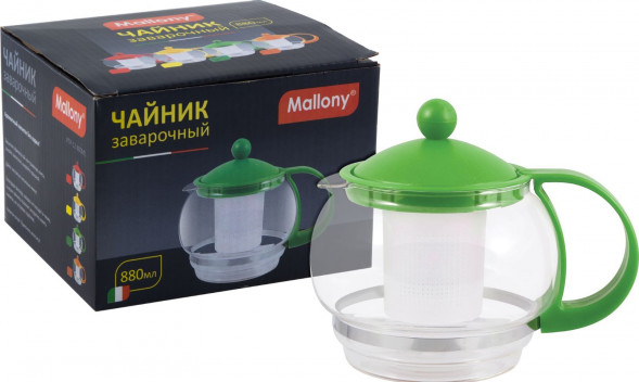 Чайник MALLONY Чайник заварочный, VARIATO, 880мл (910104)