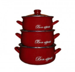 Набор кастрюль INTEROS Бордо Набор 3-х предметный 2234