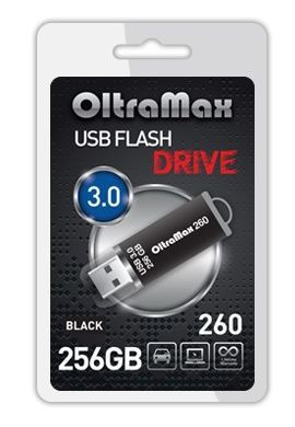 USB флэш-накопитель OLTRAMAX 256GB 260 Black 3.0
