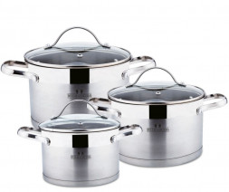 Набор из нержавеющей стали BELLA CUCINA BC-2063 Набор посуды, 6пр