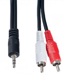 Аудиокабель PERFEO (J2005) JACK 3.5 мм вилка - 2XRCA вилка 5 м