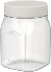 Емкость для сыпучих продуктов HOMVER Lentils 0,75л (светло-бежевый) 223136425/02