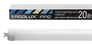 Лампа ERGOLUX (15123) LED-Т8-120-20W-G13-6K серия PRO (Эл.лампа светодиодная Т8 20Вт G13 6500К 1200 мм 172-265В)