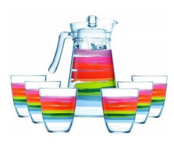набор питьевой LUMINARC КОЛОР ПЕНСИЛ набор питьевой 7предметов (N0792)