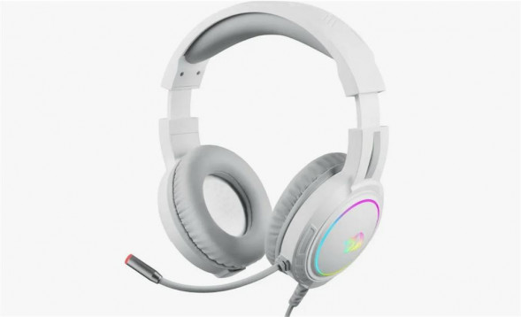 Игровая гарнитура REDRAGON (70708) Mento RGB, 3.5мм, белые