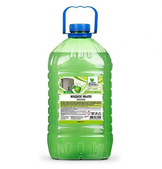 Жидкое мыло CLEAN&amp;GREEN CG8010 Soapy эконом яблоко 5 кг.
