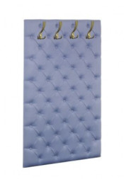 Стеновая панель в прихожую БИТЕЛ МЯГКАЯ ПАНЕЛЬ МИШЕЛЬ 950 (велюр голубой)