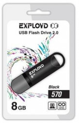 USB флэш-накопитель EXPLOYD 8GB-570-черный