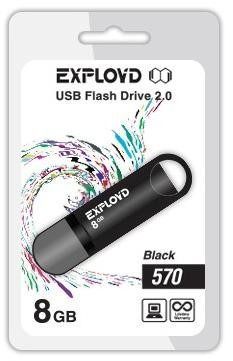 USB флэш-накопитель EXPLOYD 8GB-570-черный