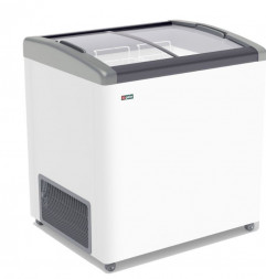 Морозильник GELLAR FG 250 E серый (ларь, стекло)