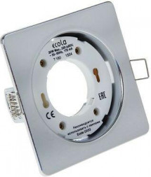 Светильник встраиваемый ECOLA FQ53N4ECB GX53 H4 Square open edge белый матовый