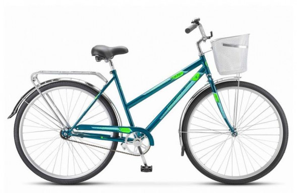 Велосипед STELS Navigator-305 С 28&quot; Z010 LU101060 LU094718 20&quot; Мятный 2023 +корзина