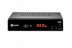 Ресивер цифровой HARPER HDT2-5010 DVB-T2/металл/дисплей/кнопки/MStar