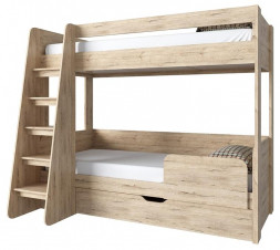 Кровать АНРЭКС OSKAR Кровать двухъярусная, цвет дуб Санремо (5 уп)