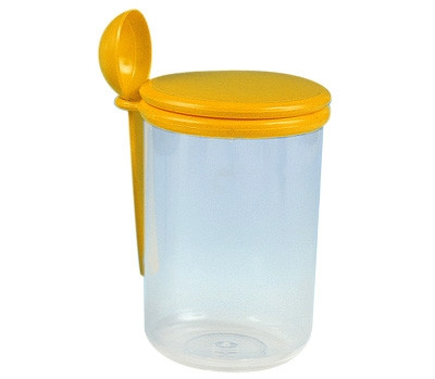 Емкость д/хранения продуктов ПОЛИМЕРБЫТ ОВАЛЬНАЯ с ложкой 0,75л(30600)