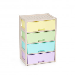 Комод АЛЬТЕРНАТИВА М8822 Колорит 4-х секцион. широкий (цветной)