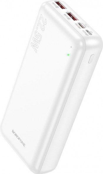Повербанк BOROFONE (6941991105593) BJ38A White 20000mAh 2USB