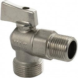 Кран шаровый МАК 098 универсальный угловой под ключ 1/2"х3/4"