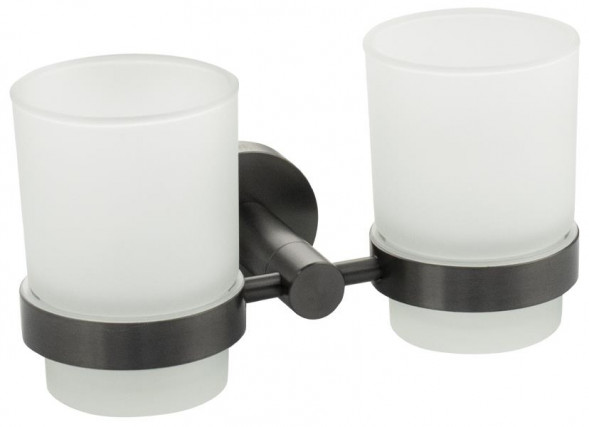 стакан GFMARK 78160 Стакан + стакан с креплением к стене ГРАФИТ